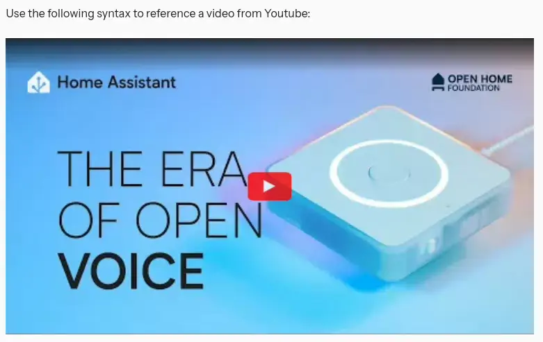 YouTube video starting at a specified time